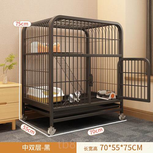 正品猫笼子家自用物猫墅超大由空间室内两层猫别屋猫舍猫空笼宠小
