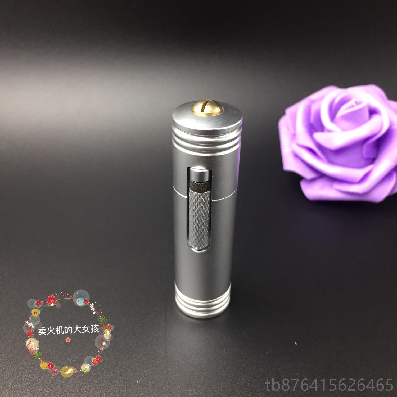 正品董弗拉米多复机刻纯手工打火机 老铜式古 砂轮煤油侧滑铝款烟