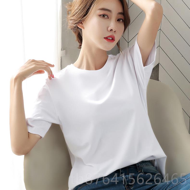 正品美容院服工作短袖化定制logdo女纯棉T恤印字iy文衫团队白工衣