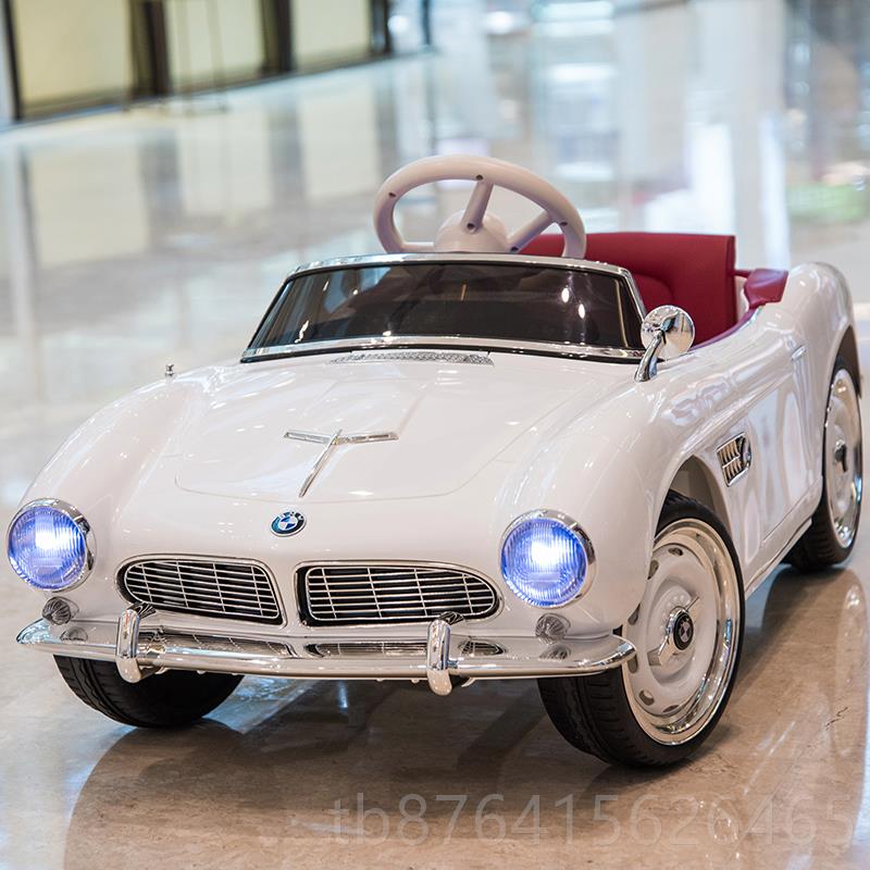 正品童电动车可儿坐人宝宝大号遥控汽车小老孩四轮复古充爷车电玩