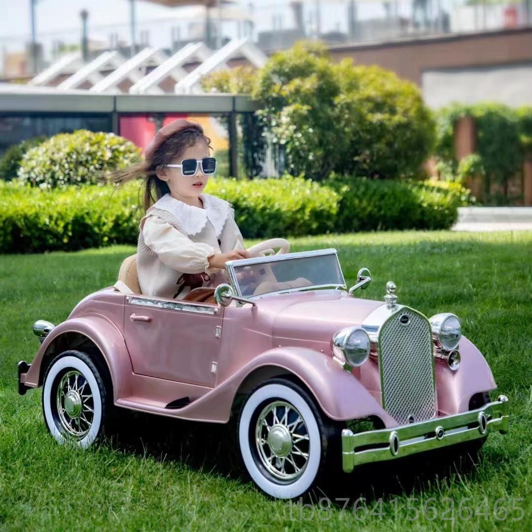 正品童立电动车四轮亲子老爷车儿男女宝小孩遥控玩具车可坐大站人