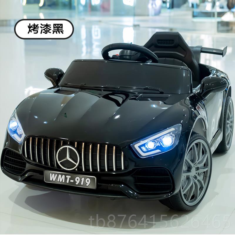 正品儿童电动车四驱宝汽车男女小孩四轮带遥控可坐人玩具车宝奔驰