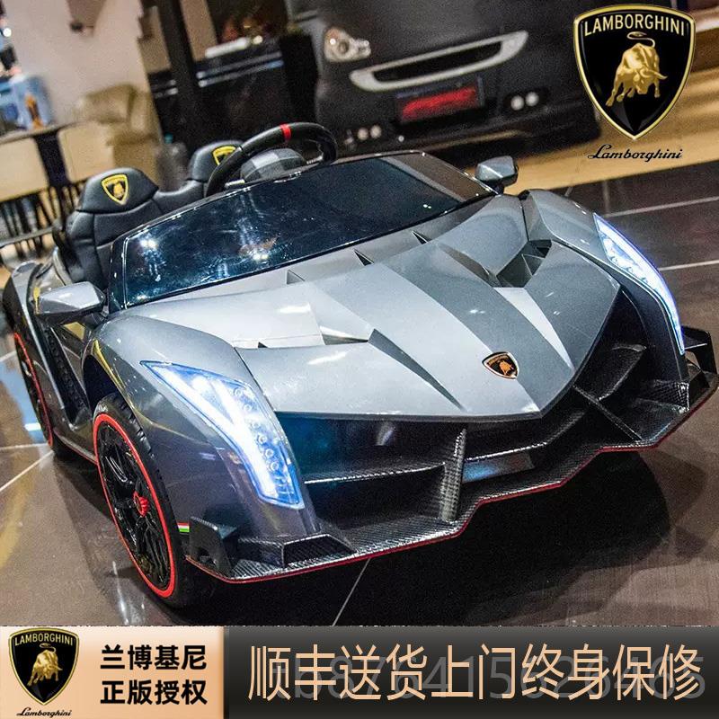 正品正版v尼enno婴兰博基儿e童电动车双座四轮宝宝可坐遥控儿新疆