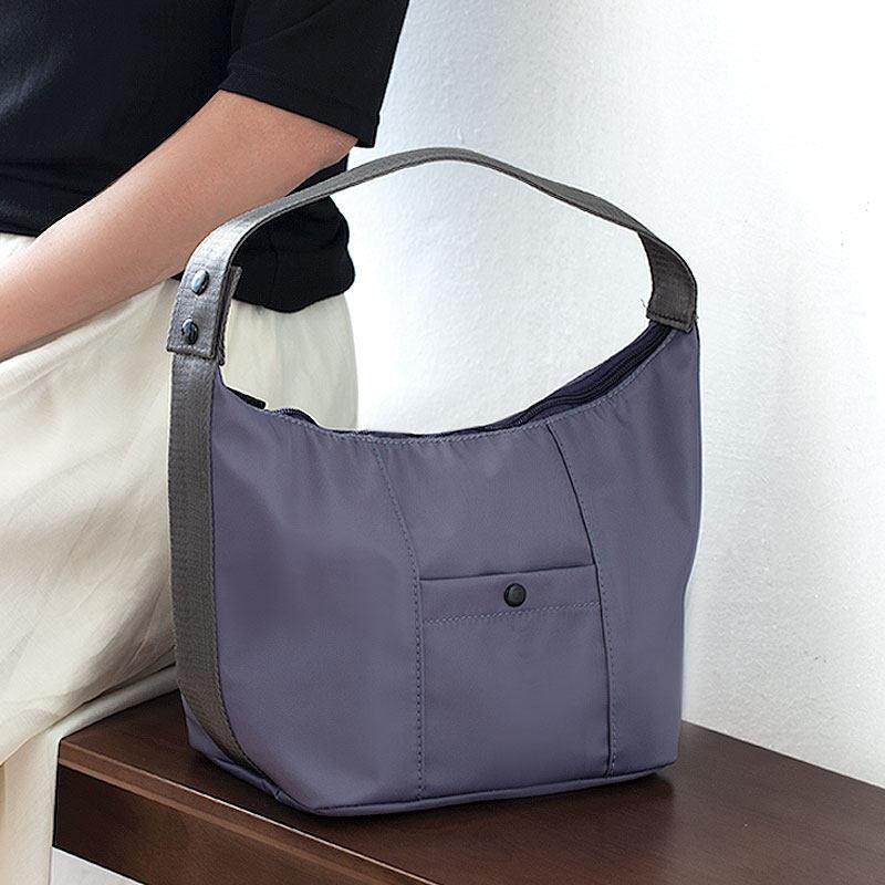 简约肩背保温便当盒袋尼龙防水料EVA铝箔便当包上班族带饭午餐袋