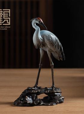 黄铜吊车逸格连科家居装饰客厅橱柜办公室桌面入口装饰高档礼品