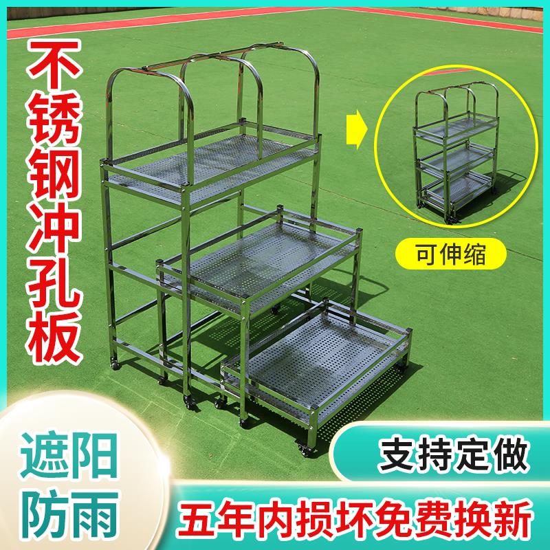 定做不锈钢多肉花架子推拉移动带轮防雨防晒保温室内阳台落地式