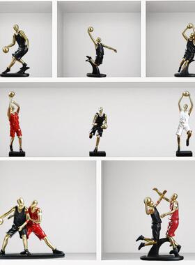 现代简约创意篮球摆件家居电视酒柜客厅书房装饰品轻奢高档摆设