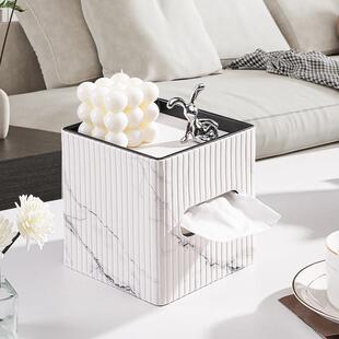 简约皮质卷纸筒 家用客厅卫生间厕所圆形抽纸巾盒 创意卷筒纸盒