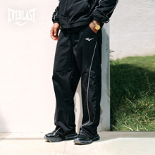 美国EVERLAST拳击美式复古休闲直筒裤假两件潮流简约宽松运动长裤