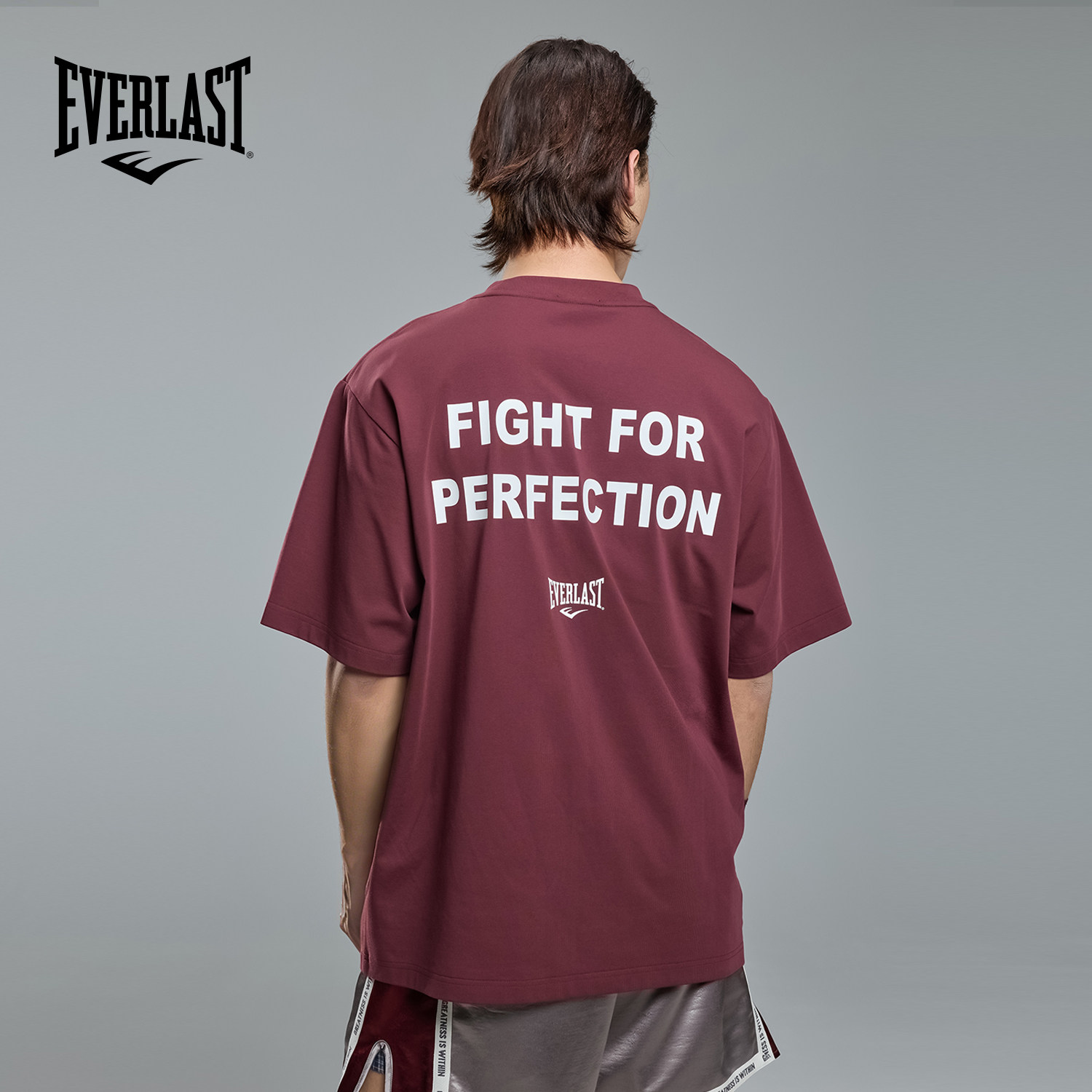 美国EVERLAST拳击训练上衣男索罗娜速干健身运动宽松短袖t恤女夏