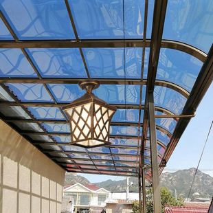 玻璃阳光房吸顶灯户外防水防晒雨棚阳光棚顶灯室外吊灯农村屋檐灯