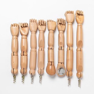 模特手臂配件道具男女装展示架活动胳膊儿童服装店人台实木假手掌