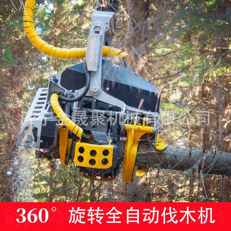 挖机伐木机头60°旋转作业伐木去枝一体耐磨林场山地挖掘机锯头