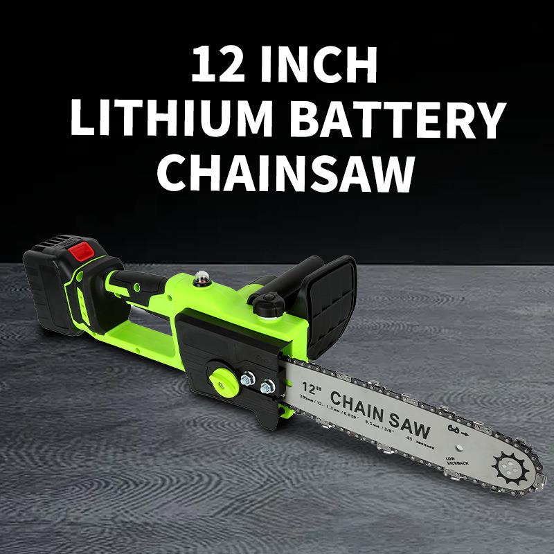 厂家充电户外锂电锯手持家用砍树伐木锯电链锯户外锯树电动工具