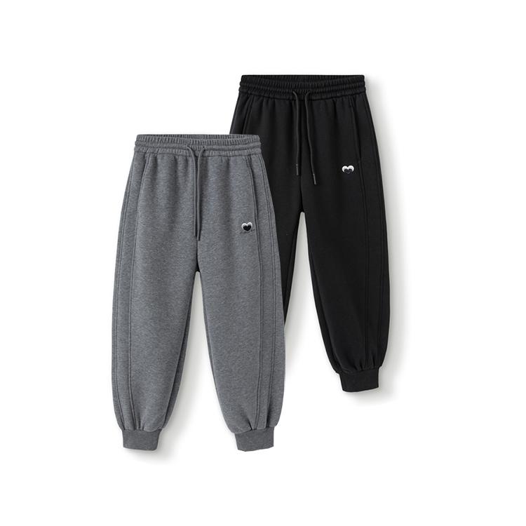 巴拉巴拉女童长裤2024冬季新款中大童针织加绒运动裤202424108021