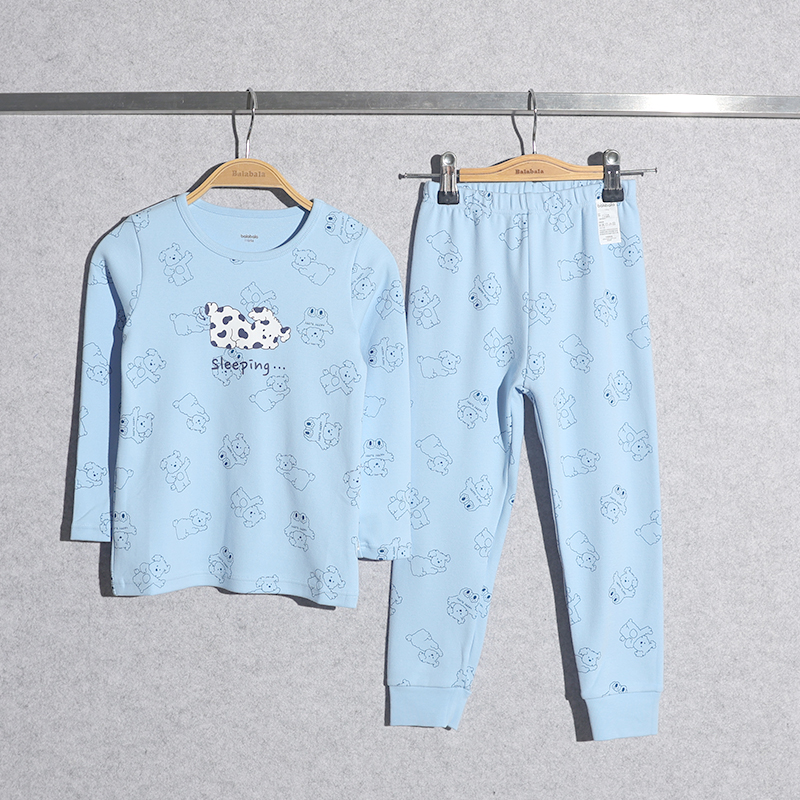 巴拉巴拉童装2025冬装新款男幼童内衣套装儿童秋衣裤206425169104