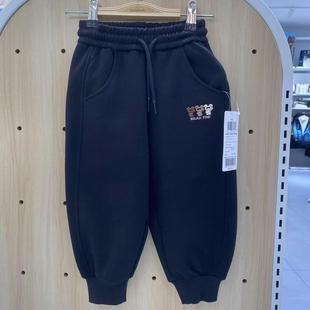 巴拉巴拉男幼童裤子2024冬装新款小童加绒厚长裤保暖201424108108