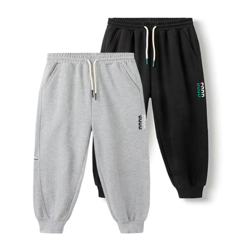 巴拉巴拉男中童慢跑裤24年秋时尚款式百搭运动裤卫裤202324108107