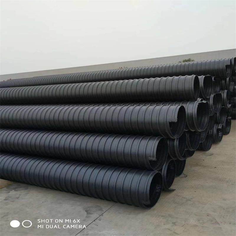 HDPE钢带增强螺旋波纹管聚乙烯pe双壁波纹管国标大口径排水管,橡塑材料及制品,HDPE波纹管,淘宝优惠券,粉丝福利购,淘宝优惠卷