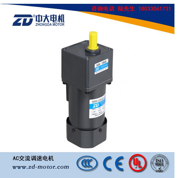 中大220V交流齿轮调速电机5IK120RGU-CF/5GU 18KB 120W调速马达