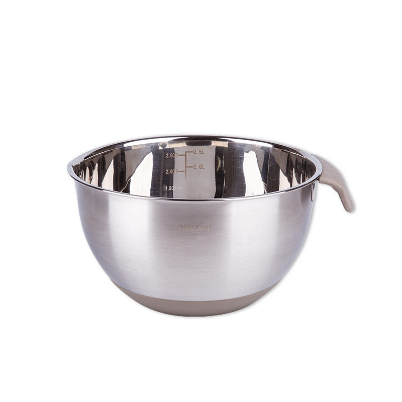 法焙客烘焙工具304不锈钢打蛋盆加深加厚 搅拌家用防滑打发奶油盆
