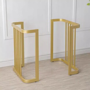 铁艺桌腿吧台支撑柱桌腿支架梳妆电脑桌子腿书桌单支撑餐桌吧台腿