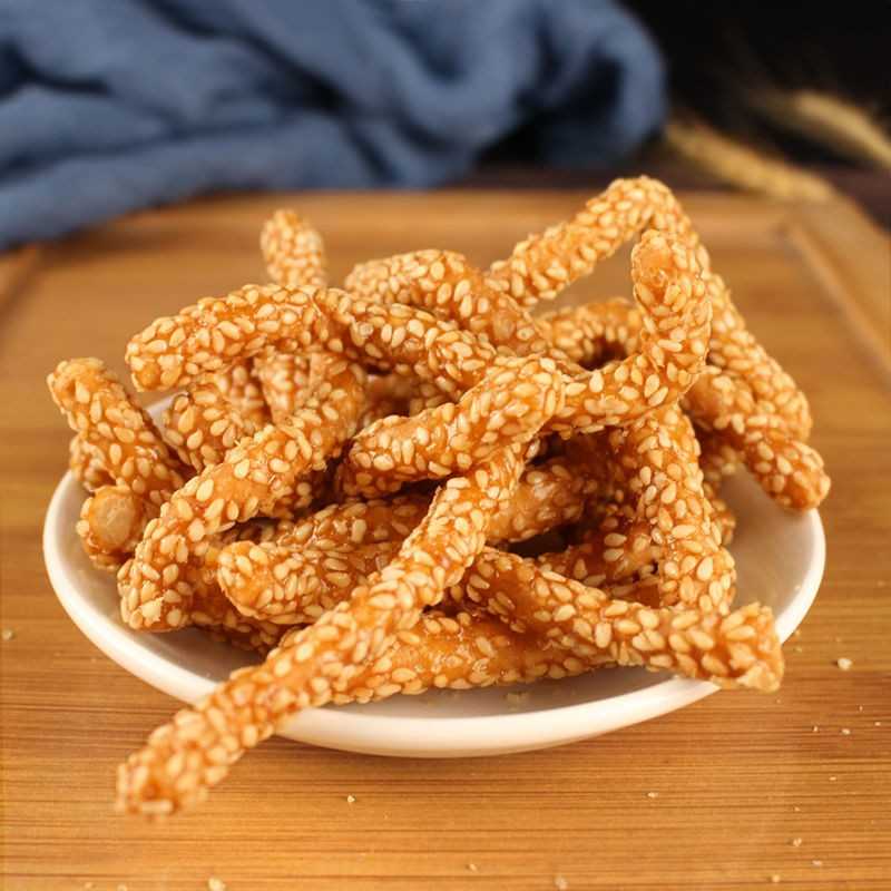 山药香脆芝麻条传统糕点老式零食点心芝麻棒芝麻酥