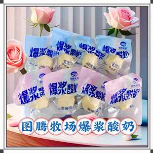 图腾牧场爆浆酸奶草莓益生菌奶酪奶疙瘩休闲零食即食500g包邮