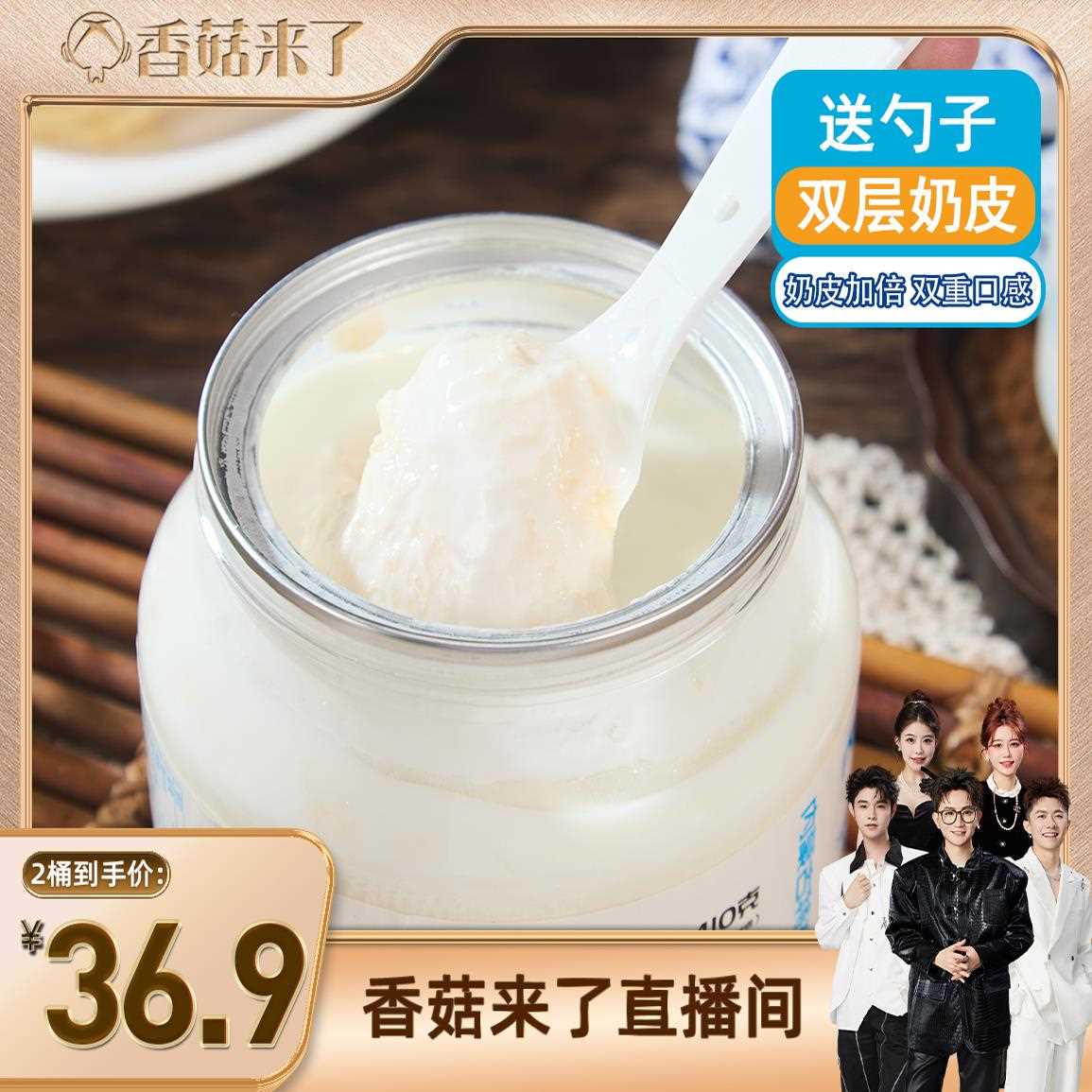 顺丰包邮奶皮子酸奶内蒙古酸奶桶装短保质期配料简单单桶发酵