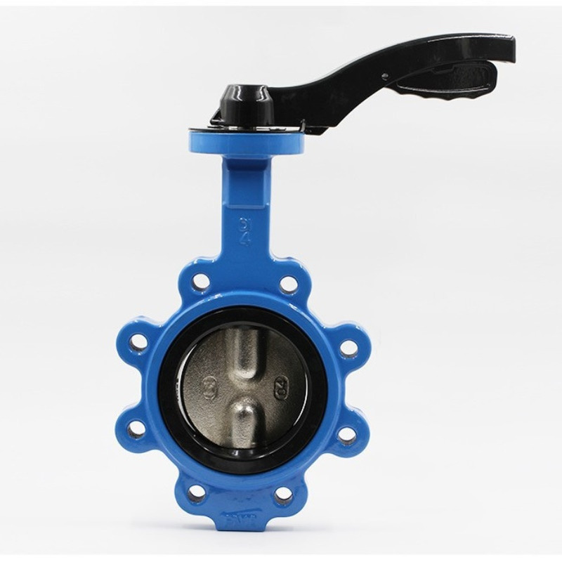 球墨铸铁凸耳铝手柄蝶阀 支耳蝶阀LTD371X-16Q