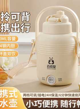 直销大肚杯便携式烧水壶小型随身旅行保温电热水壶恒温烧水杯