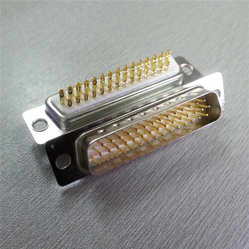 优联康白色车针D-SUB44P连接器 高密度焊线式HDB44PIN公头针座