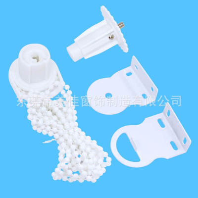 厂家批发直供POM窗帘配件28.38 万向头加强加厚卷帘制头配件