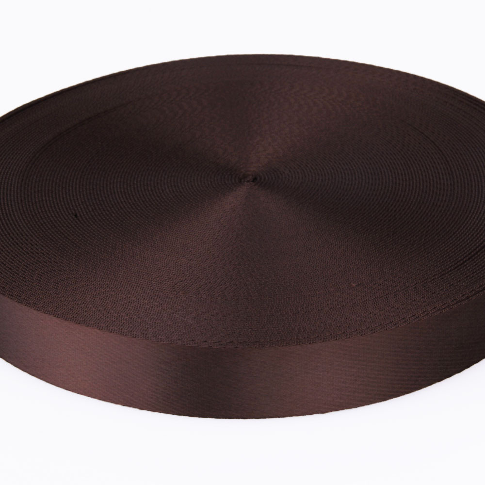 厂家现货 3.8cm 斜纹 啡色 有色尼龙带 1.5寸 锦纶织带