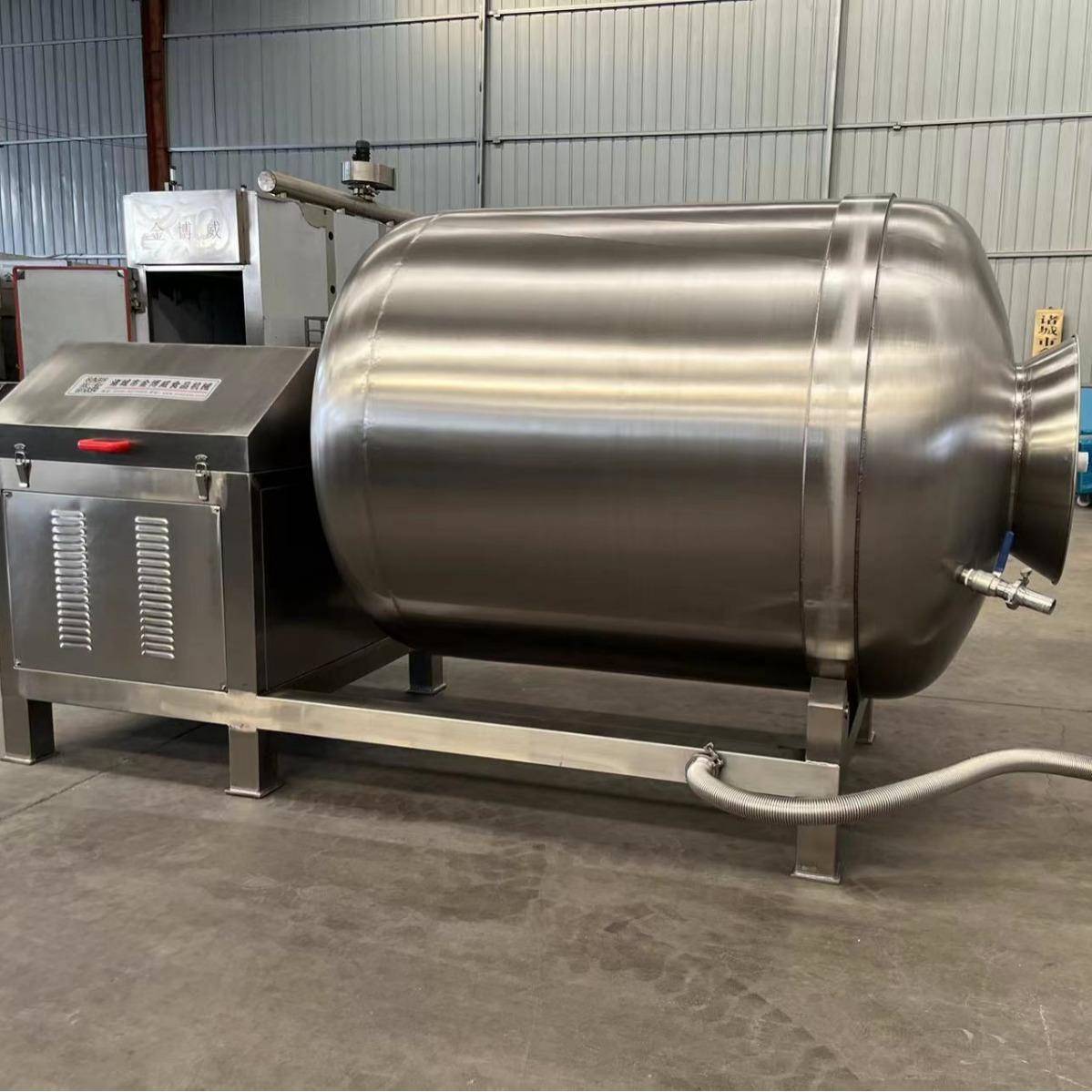 不锈钢鸡翅真空滚揉机全自动鲜羊肉腌制滚揉设备鸡腿腌渍入味滚