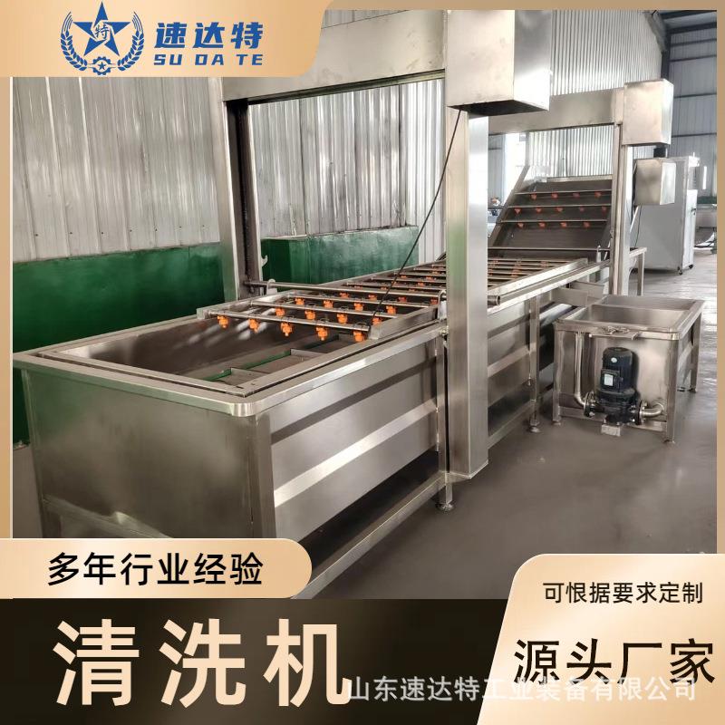 商用果蔬气泡清洗机辣椒高压喷淋洗菜机苹果秋葵翻浪清洗机