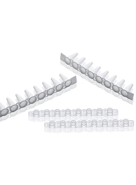 LABSELECT(甄选)PST-0108-FT-W 0.1ml平盖八排管(含盖),白色管