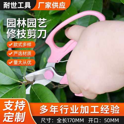 现货园艺剪刀果树花艺剪刀园林盆景修枝培训剪树枝剪果树专用
