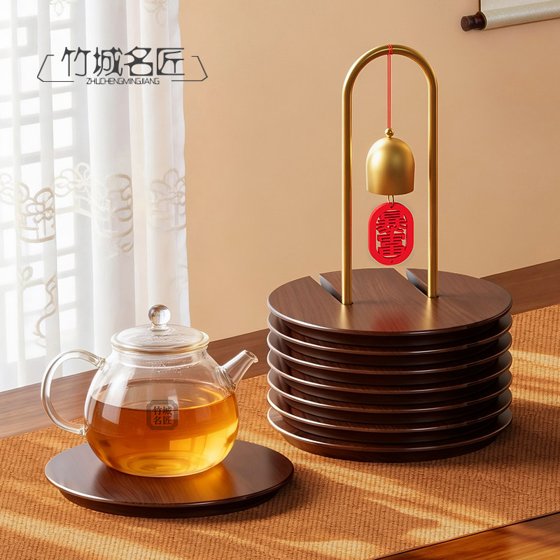 六角风铃隔热垫茶室茶具餐桌餐垫杯垫桌面装饰摆件锅垫碗垫防烫垫