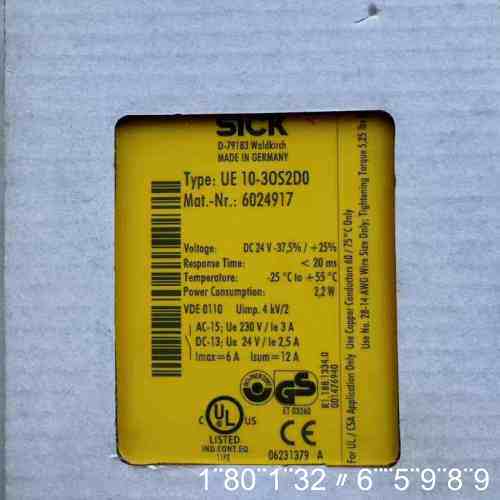 6024917UE10-30S2D0 安全继电器，SIC