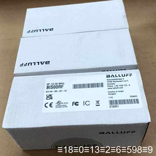 BALLUFF高频读写头，型号BIS00RF，