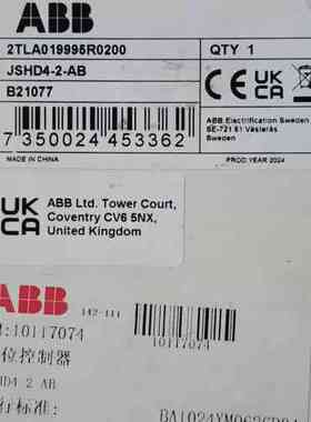 全新ABB JSHD4-2-AB三位控制器，型号2TLA01