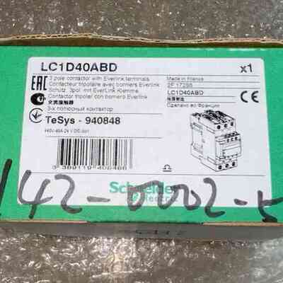 施耐德 LC1D40ABD 接触器DC24v