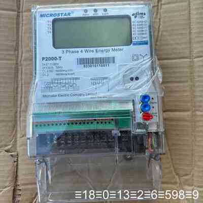 MICROSTAR三相四线电能表，型号P2000-T，正议价