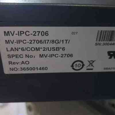 非标价MV-IPC-2706配置CPU:I7-3770S. 16g议价