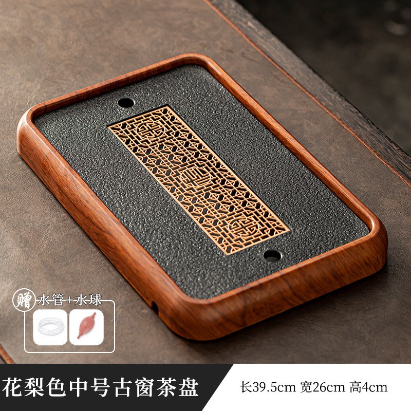 高档仿乌金石茶盘家用茶台沥水盘茶托盘茶具2024新款茶海套装干泡