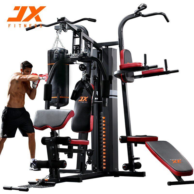 军霞JXDZ303综合训练器械多功能力量器械健身器材家用三人站大型