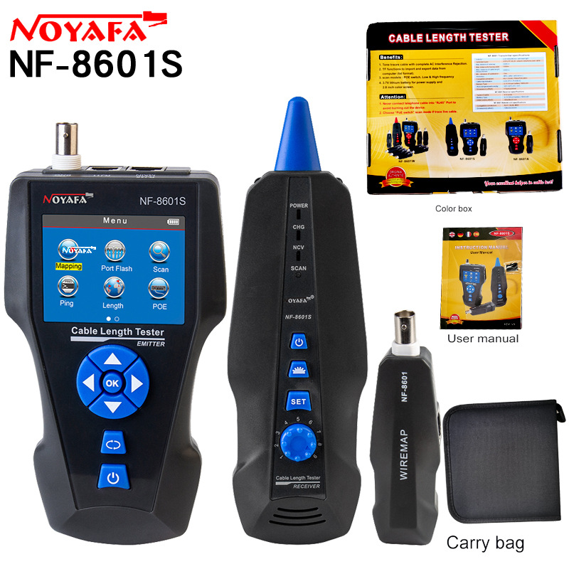 NOYAFA NF8601S英文版测线仪 Wire Tracker Toner Ethernet LAN