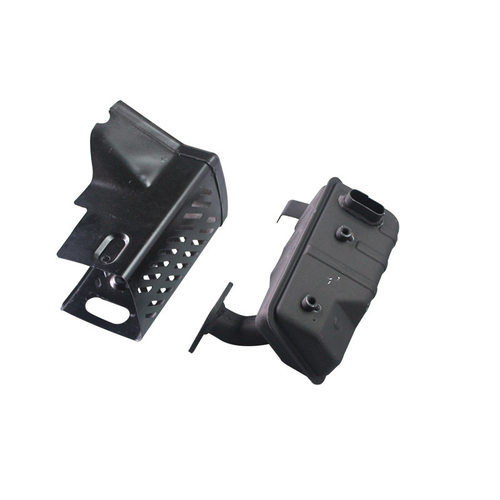 汽油发电机配件 EY20进排气筒消声器 罗宾款 排气管带外罩消音器1