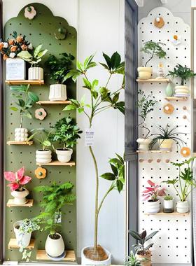 木目iwood 可定制造型养花阳台洞洞板 窗台养花架子放绿植置物架